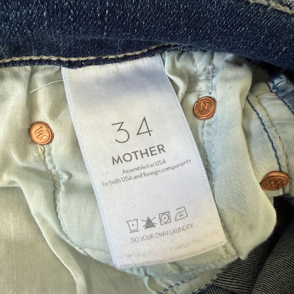 Mother The Weekender Fray Jeans in Walking on Coals Size 34 - Picture 11 of 14